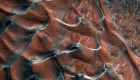 NASA publishes a picture of frozen Martian dunes