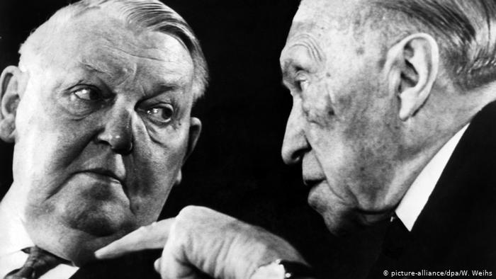 Ludwig Erhard y Konrad Adenauer.