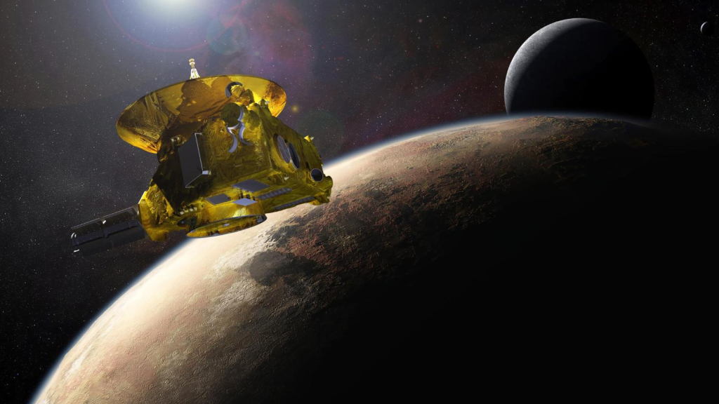 The New Horizons probe represents an astronomical sign in space