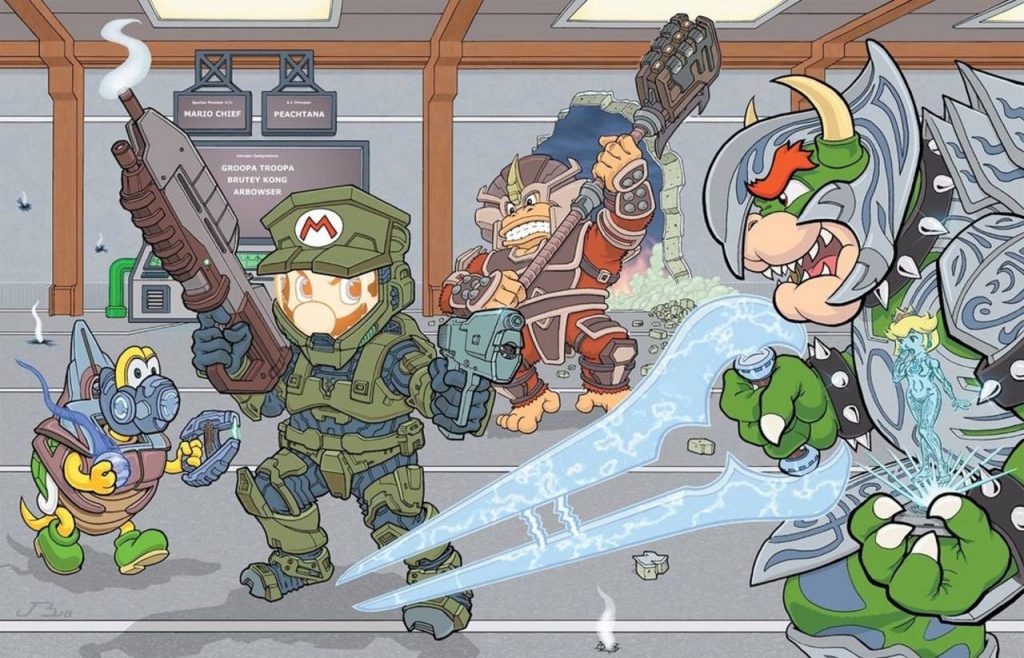 Official-Halo-Account-Shares-A-Crossover-with-Super-Mario-Bros.