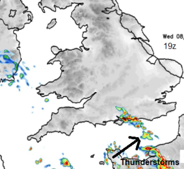 UK lightning forecast: Low pressure could continue into the weekend