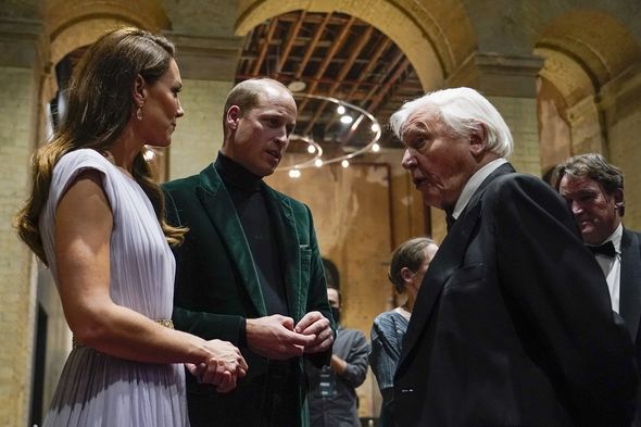 The Duke and Duchess of Cambridge with Sir David Attenborough