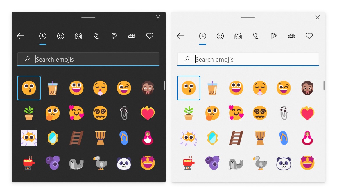 New emojis in Windows 11