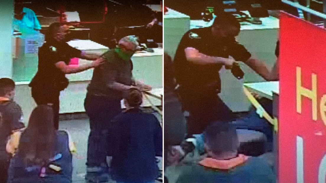 Video: Police use a Taser on a 78-year-old man sitting in a McDonald's area closed to the public