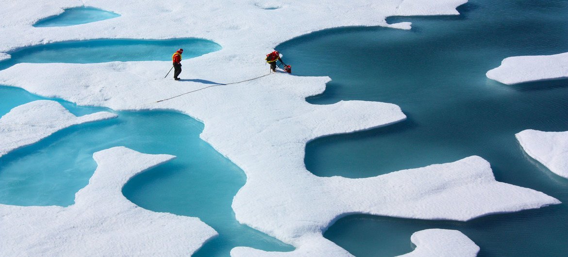 The loss of sea ice is accelerating global warming and changing weather patterns.
