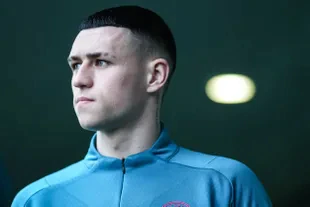 Phil Foden in Manchester City training (Photo by Tom Flathers/Manchester City via Getty Images)