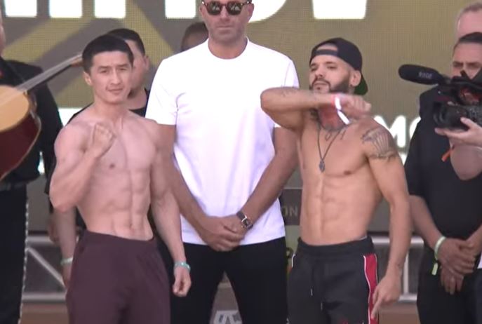 Elmer Abduraimov and Many Correa (Image: YouTube Screenshot / Matchroom Boxing)