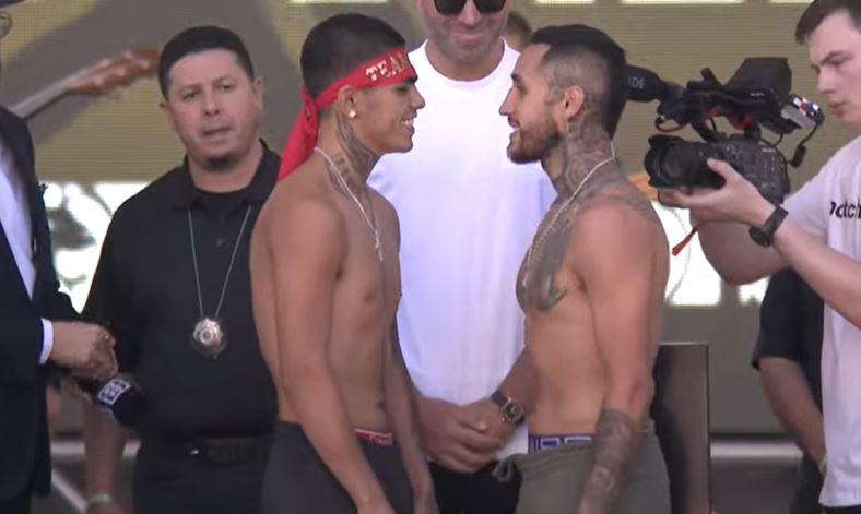 Fernando Molina and Ricardo Valdivinos (Photo: YouTube screenshot/Matchroom Boxing game)
