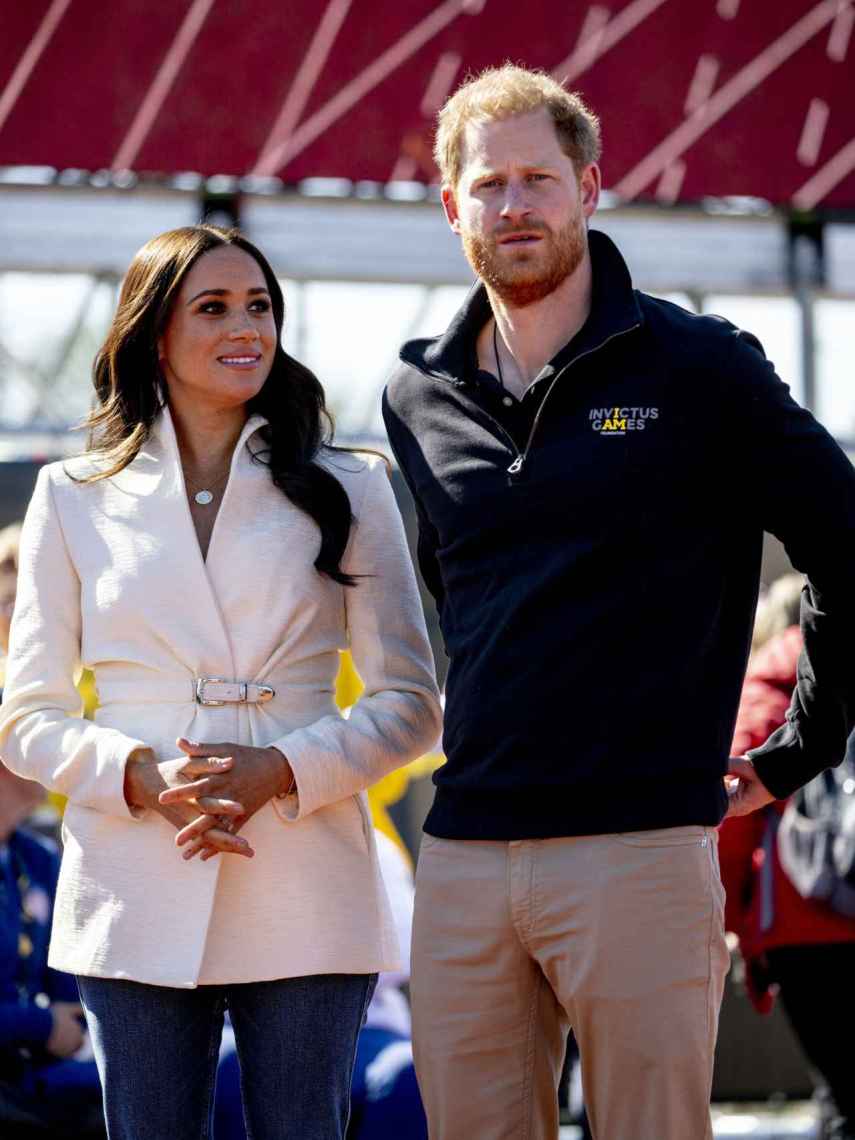 Meghan Markle and Harry of England at the Invitus Games on April 17, 2022.