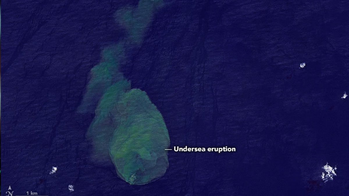 Underwater volcano erupts, NASA takes amazing photos