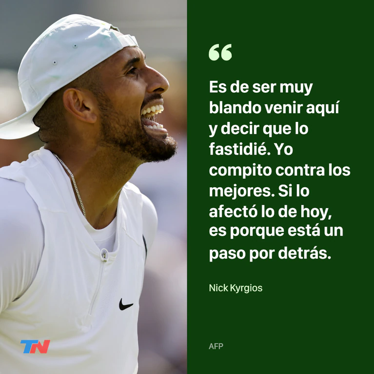 Kyrgios and Tsitsipas received a powerful cross and said it all after the Wimbledon match