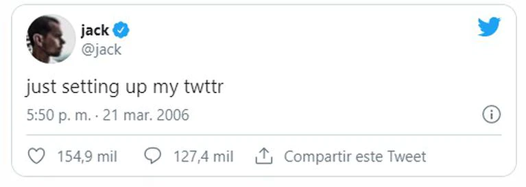 The first tweet in history: a record in 2021.