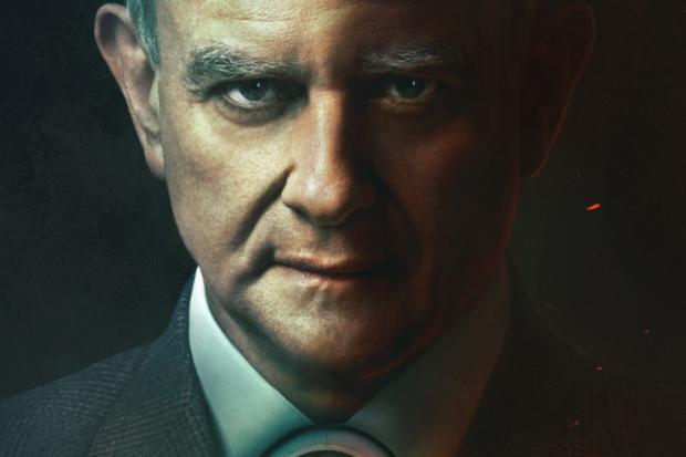 Hugh Bonneville on a promotional poster for the movie (Image: Movie 4)