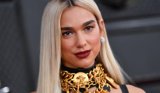 As Dua Lipa arrives at the 64th Annual Grammy Awards at the MGM Grand Garden Arena in Las Vegas on April 3, 2022 (Photo: Angela Weis/AFP)