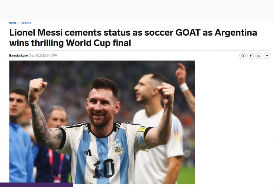Argentina champion for Qatar 2022: This is how international newspapers recorded it
