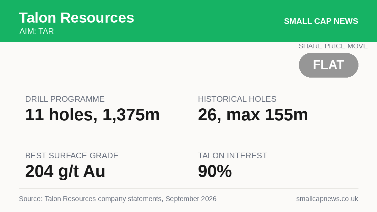 Talon Resources Mining & Resources at a glance